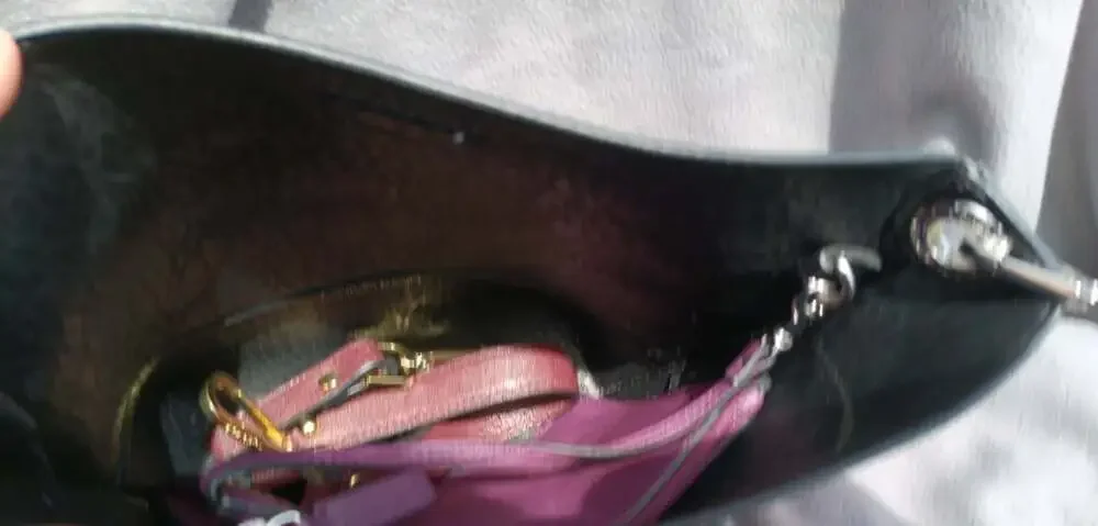 Calvin Klein Bucket Crossbody Eggplant Purple w/ Wristlet Pouch Women’s Bag